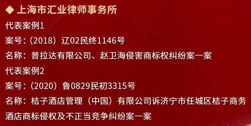 匯業榮膺中國知識產權訴訟代理機構商標民事榜單十強